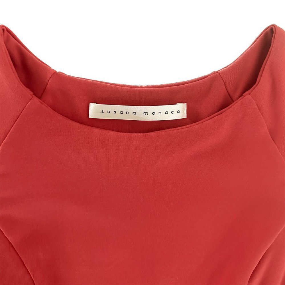 SUSANA MONACO Sleeveless Poppy Fit & Flare Pleated Dress - Women's Size Small - Picture 3 of 6